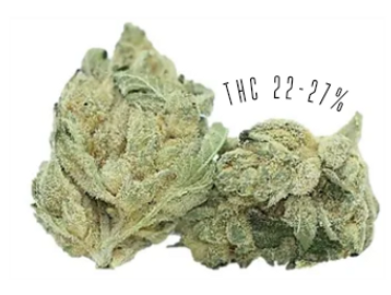 Powdered Donuts is an indica-dominant strain, with THC potency of 22-27%