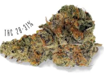 Dank Space Cake is an indica-dominant strain, with THC potency of 28-31%