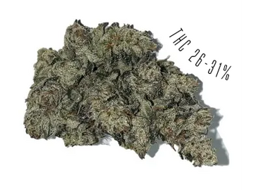Black Mountain Side is an indica-dominant strain, with THC potency of 26-31%
