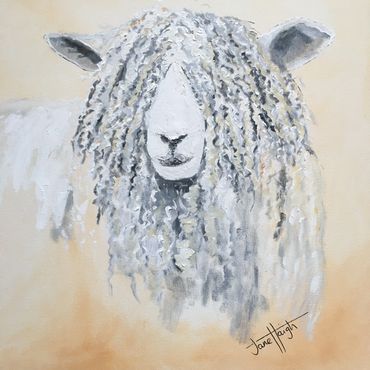 Painting,artwork, commission art, abstract art, contemporary art, original art, sheep