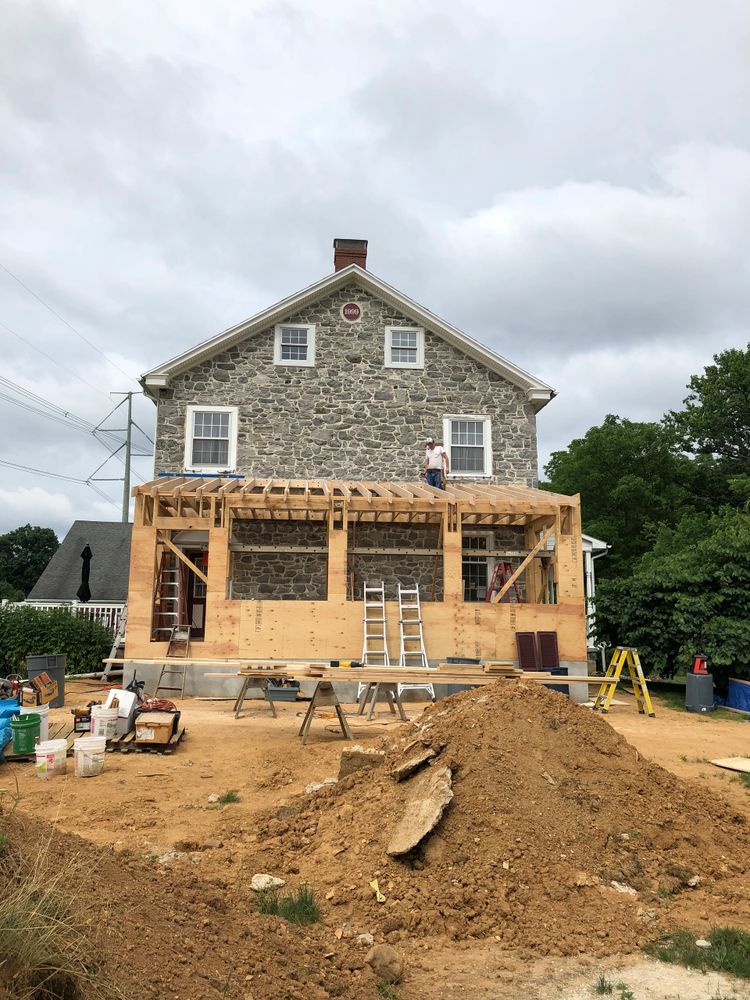 Working on a home addition project
