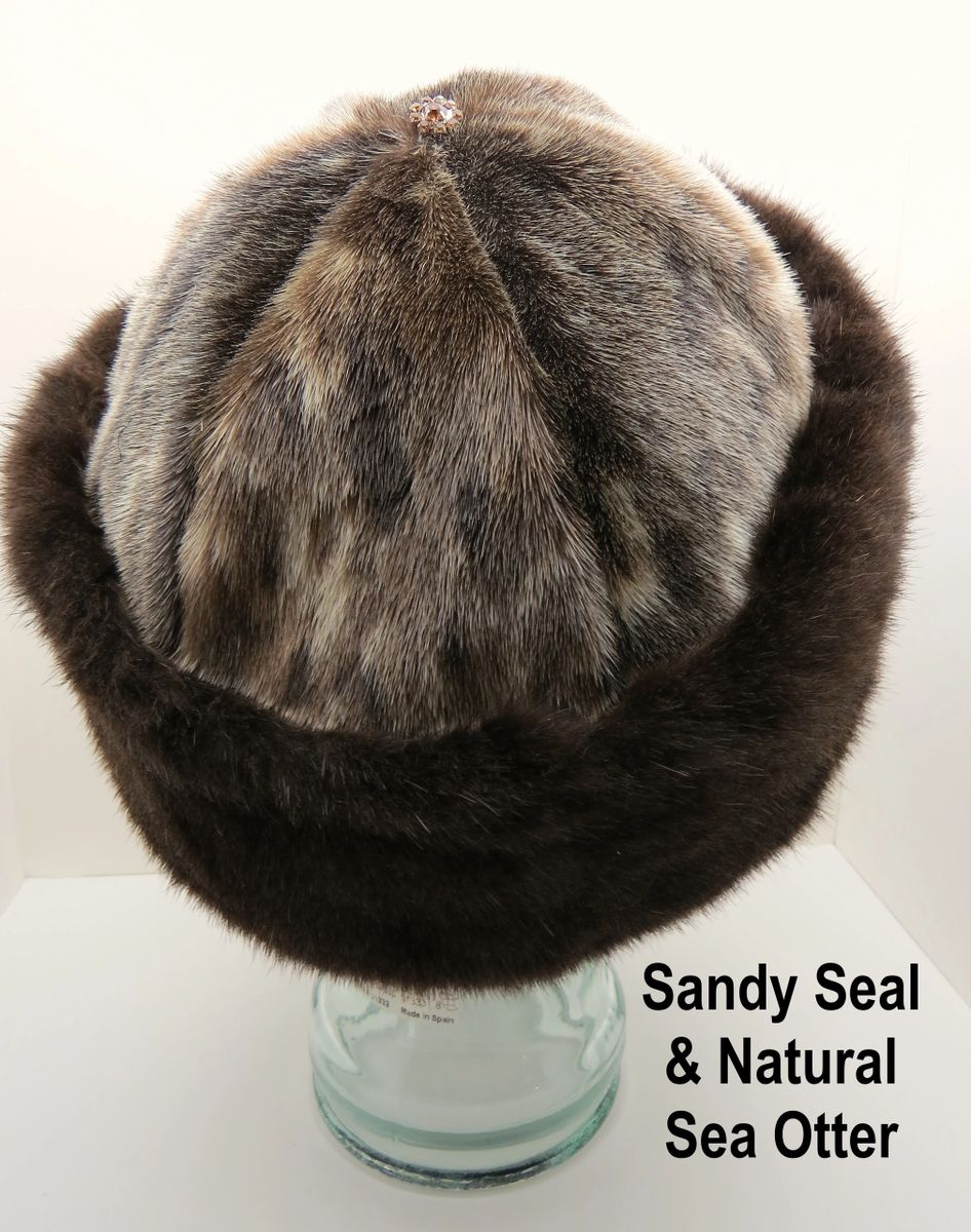 Men Full-pelt Mink Fur Bomber Hats Luxury Winter Real Fur Gentleman Hat  with Earmuffs