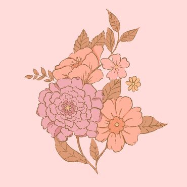 A bohemian art prints of flowers