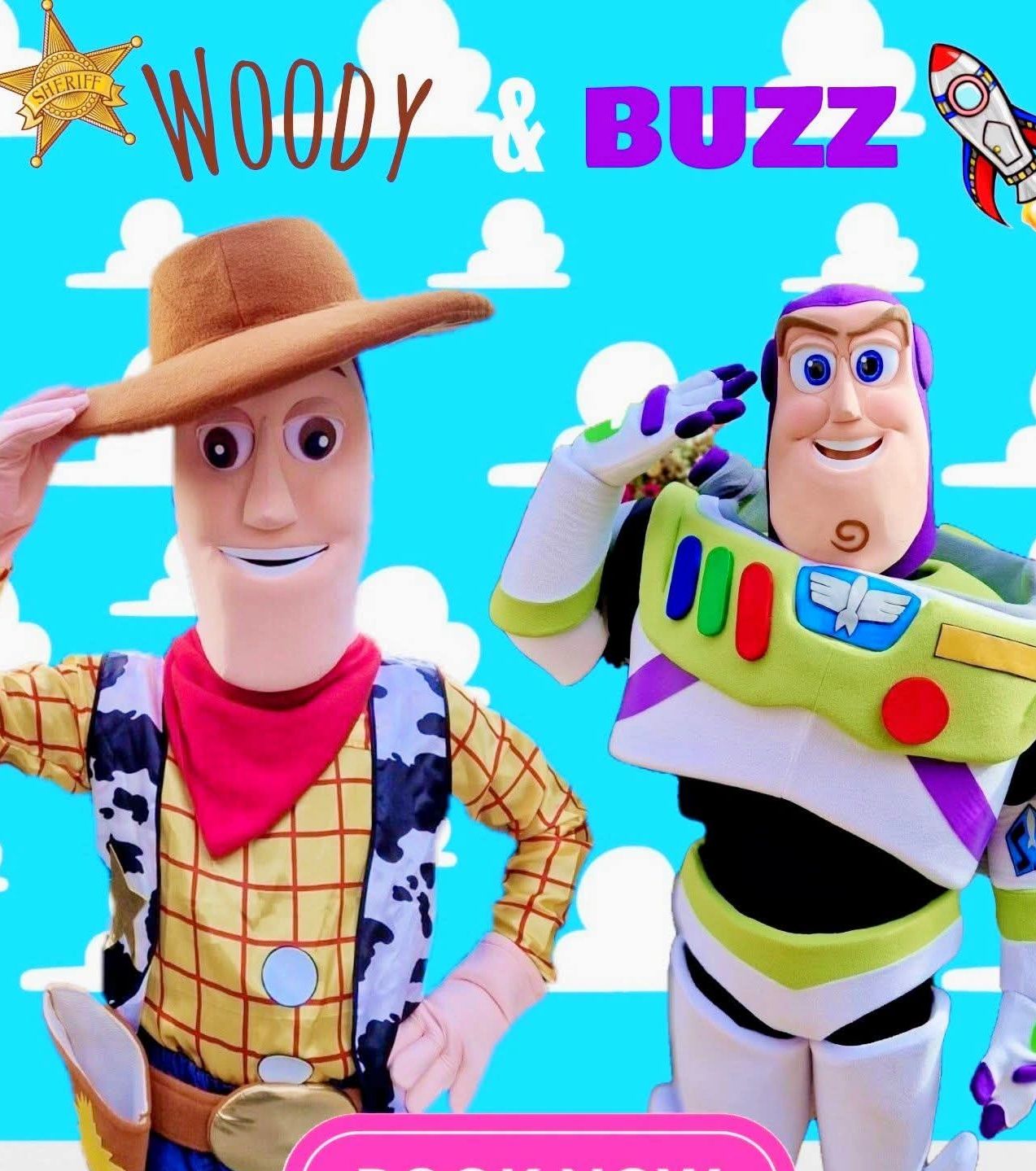 Woody and Buzz Lightyear characters from Toy Story.