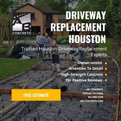 Expert Driveway Installation by AB Concrete in Houston