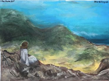 The Truth Is, 2022, Acrylic, 12" x 9"
Inspired by song "The Truth Is" by Σtella
