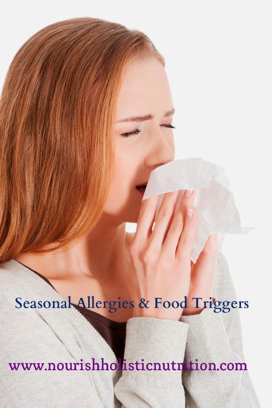 Seasonal allergies and trigger foods