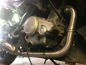 Custom stainless steel SC project exhaust install