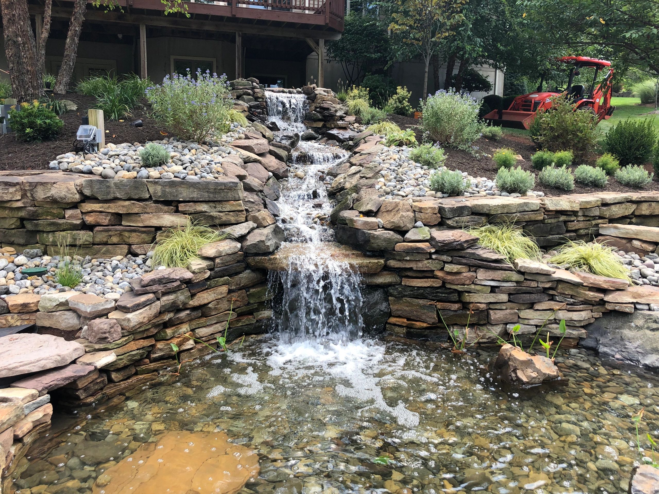 Waterfall and Pond Outdoor Features by Regency Landscape, LLC