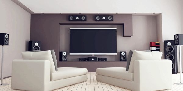 Surround Sound and TV Installation in Media Room