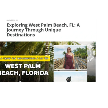 Exploring West Palm Beach, Florida. A journey through unique destinations with Gabi Powel 