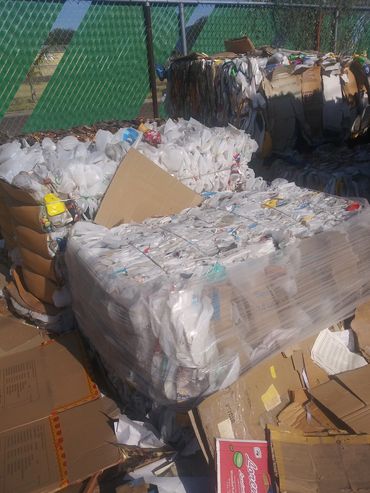 Baled plastic wrap LLDPE#4