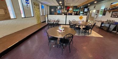 Dining area at Sahara Club bar & grill in Copperhill, TN