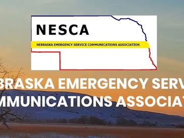 NESCA logo with Nebraska map and emergency service communications text.