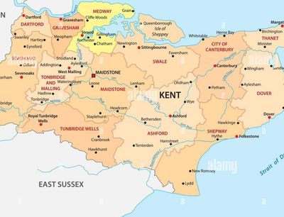 Map of Kent