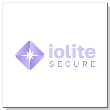 Iolite Secure logo with a purple star icon.