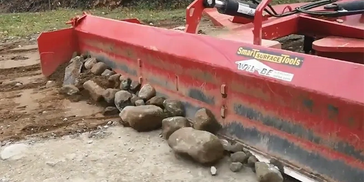 Séparer la surface des roches et des débris