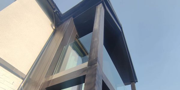 Fibre cement boards on the facades 