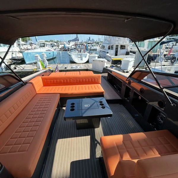 Yacht detailing and cleaning in San Diego and Chicago marinas.