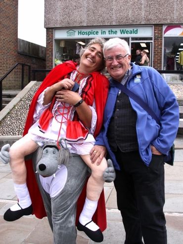 Little Red Riding Hood comedy Jackie Love Uckfield Mayor Mike Skinner radio
Uckfield Costume Hire