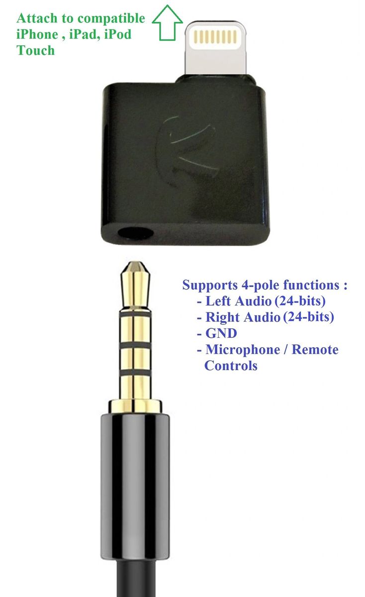 modus wasserette ochtendgloren KOKKIA iAudioL (Black) : 24-bit, Tiny Rigid Compatible to Lightning to 3.5  mm Headphone Jack Adapter,