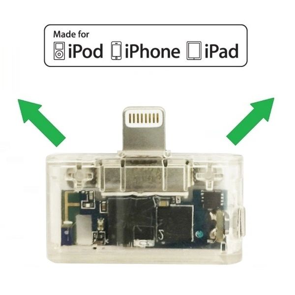 I10_Pro Plus Avec 2 Casques MarathonS - Transmetteur Bluetooth Splitter Pour IPod IPhone IPad 30-pin, Partage Musique Sans Fil AptX