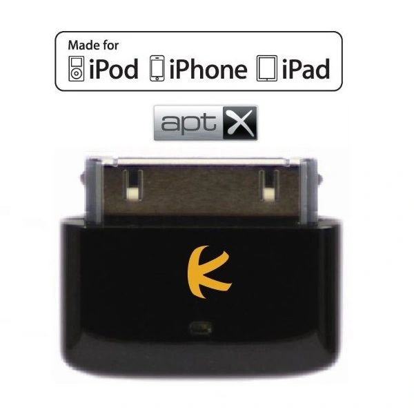 KOKKIA i10s + aptX (Luxurious Black) Tiny Bluetooth iPod Transmitter for  iPod/iPhone/iPad with Apple