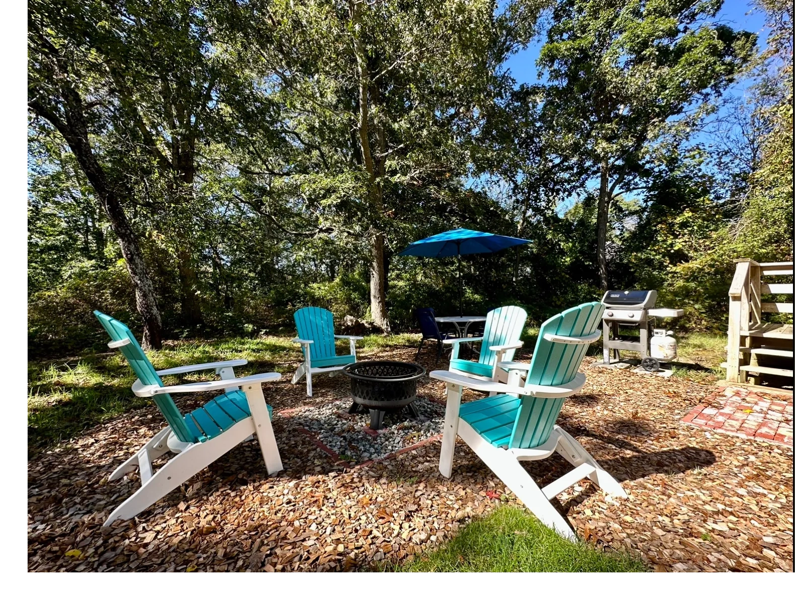 Firepit and entertaining area