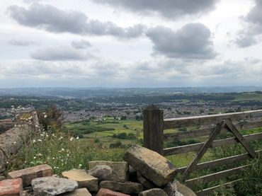 Overlooking an English valley in Yorkshire