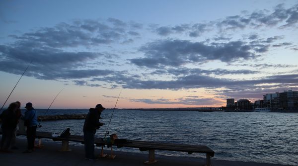 Evening fishing Torrevieja Playa del Cura 