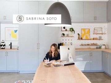 sabrina soto, garage office, organized office, organized garage, organized celebrity