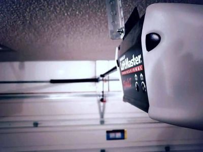 Brand new garage door opener installed to make it work smooth and quiet 