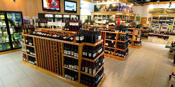 Liquor store with a liquor license to sell beer, wine, and liquor in Texas.