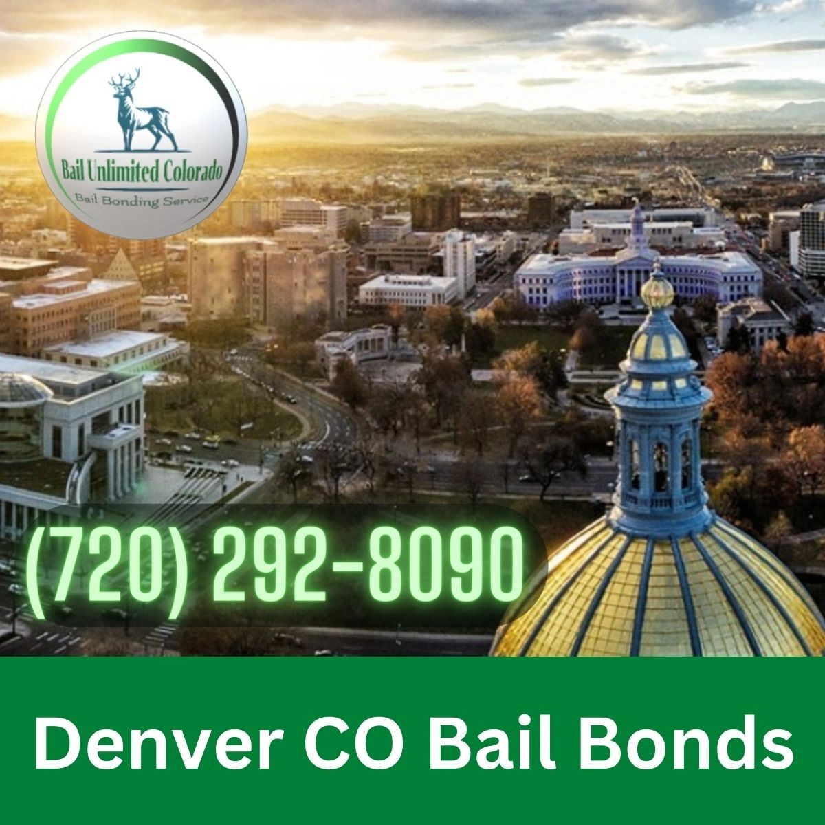 Denver CO Bail Bonds Bail Unlimited Colorado LOGO Bail Bonding Service 720-292-8090 Denver City Jail