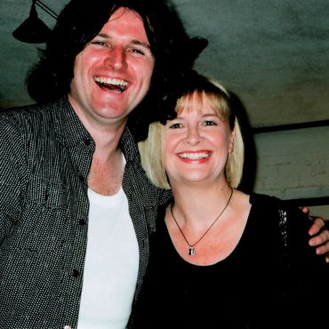 Conor Shields and Janet Holmes/Henry at the 2004 re-recording of ‘Be The One’ at Novatech Studio for