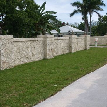 Stone Privacy Wall