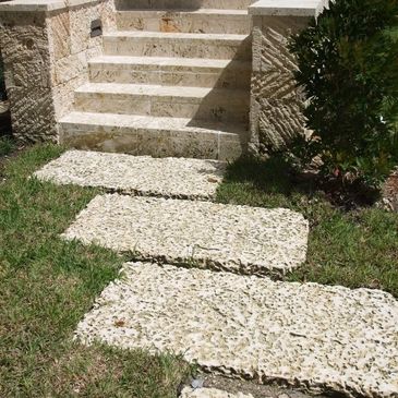 Stone stairs and pathway