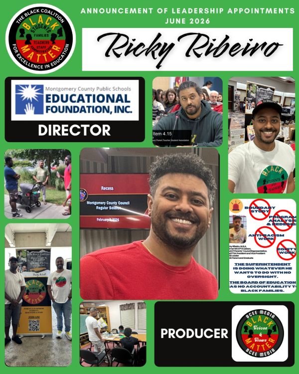 Ricky Ribeiro appointment announcement with photos and roles.