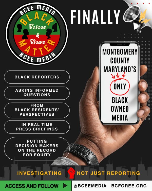 Advertisement for BCEE Media's Black-owned media in Montgomery County.