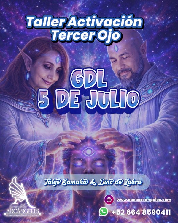 Taller de activación del tercer ojo en Guadalajara el 5 de julio.