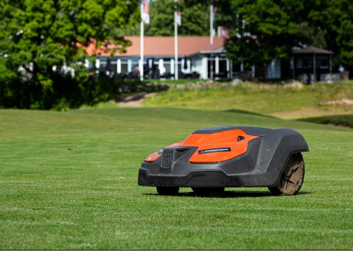 mowing with robot mower