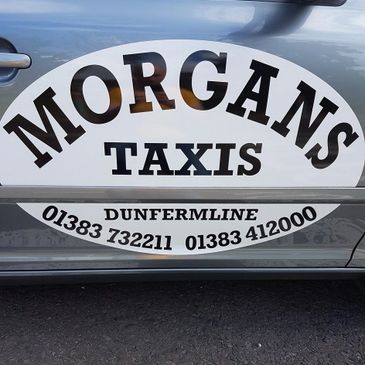 Morgans Taxis Dunfermline / Premier Taxis Fife with 8 seaters, Airport Hire to Edinburgh and Glasgow