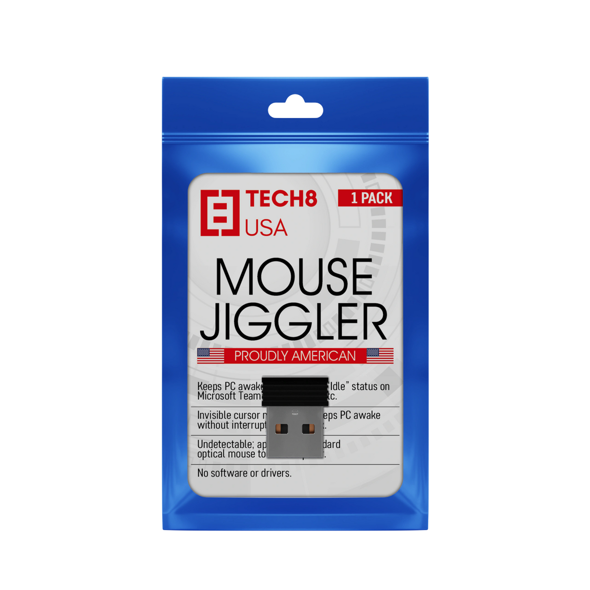 Undetectable USB Mouse Jiggler, Works in Background, Keeps Teams, Skype,  Lync and PC Active, No Software