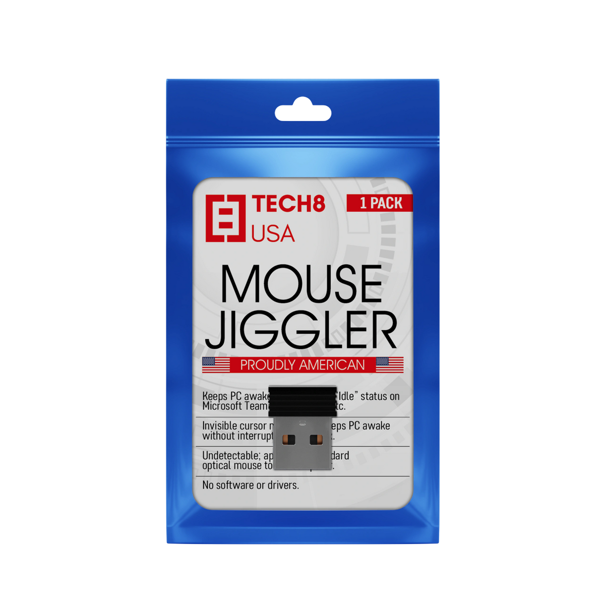 Undetectable USB Mouse Jiggler, Works in Background, Keeps Teams, Skype