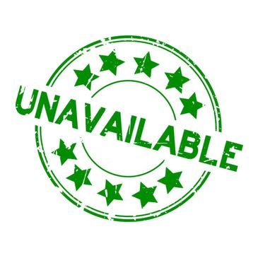 Green stamp with stars and 'UNAVAILABLE' text.