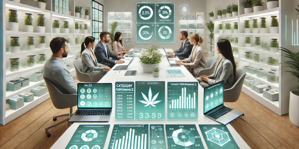 Experienced cannabis retail consultants working on custom merchandise planning solutions.