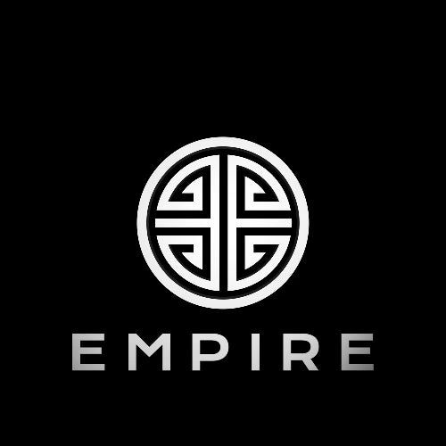 Modern logo with circular emblem and 'EMPIRE' text.