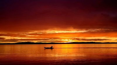 Australian Nature Calendar showing an Australian sunset