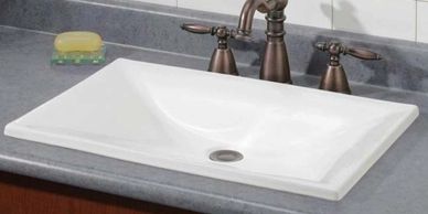 Lavatory sinks installed by Twisted Wrench Plumbing Services