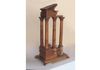 Pantheon porch exterior view, walnut, 24" tall